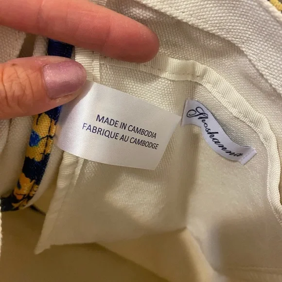 2 FOR $20 Shoshanna Bags Daisy Daydream Canvas Tote Bag Beach Floral NEW - Picture 6 of 9